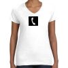 Women's Fine Jersey V-Neck Tee Thumbnail