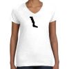 Women's Fine Jersey V-Neck Tee Thumbnail