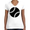 Women's Fine Jersey V-Neck Tee Thumbnail
