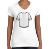 Women's Fine Jersey V-Neck Tee Thumbnail