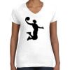 Women's Fine Jersey V-Neck Tee Thumbnail