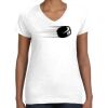 Women's Fine Jersey V-Neck Tee Thumbnail