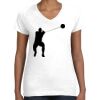 Women's Fine Jersey V-Neck Tee Thumbnail