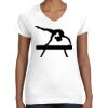 Women's Fine Jersey V-Neck Tee Thumbnail