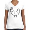Women's Fine Jersey V-Neck Tee Thumbnail
