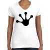 Women's Fine Jersey V-Neck Tee Thumbnail
