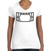 Women's Fine Jersey V-Neck Tee Thumbnail