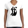 Women's Fine Jersey V-Neck Tee Thumbnail
