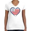 Women's Fine Jersey V-Neck Tee Thumbnail