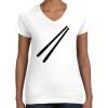 Women's Fine Jersey V-Neck Tee Thumbnail