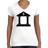 Women's Fine Jersey V-Neck Tee Thumbnail
