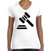 Women's Fine Jersey V-Neck Tee Thumbnail
