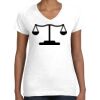 Women's Fine Jersey V-Neck Tee Thumbnail
