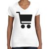 Women's Fine Jersey V-Neck Tee Thumbnail