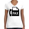 Women's Fine Jersey V-Neck Tee Thumbnail