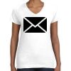 Women's Fine Jersey V-Neck Tee Thumbnail