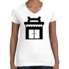 Women's Fine Jersey V-Neck Tee Thumbnail